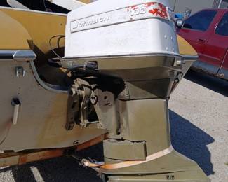 17 foot Newman boat with Johnson 100 outboard motor in good condition