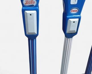 Painted parking maters Pepsi 