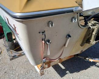 17 foot Newman boat with Johnson 100 outboard motor in good condition