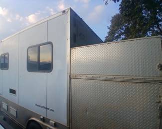 Texas oil field gear and bunk trailer no title