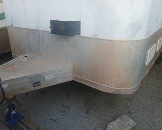 Texas oil field gear and bunk trailer no title