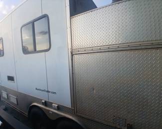Texas oil field gear and bunk trailer no title