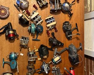 Vintage reels/ some collectibles 