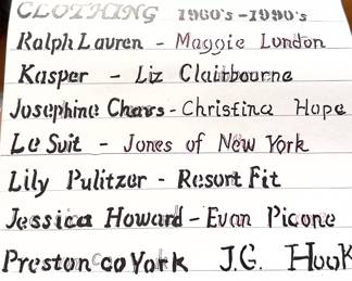 Many vintage/ designer clothes/ coats