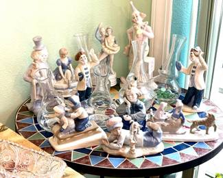 Figurines and vases