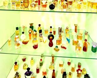 Vintage miniature perfumes. 