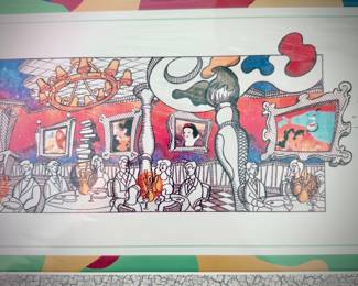 Disney Cast Member commemorative lithograph “Animator’s Palate” from Disney Cruise Lines’ “Disney Magic”