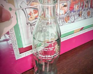1997 Coca Cola bottle from Disney World Magic Kingdom 25th anniversary