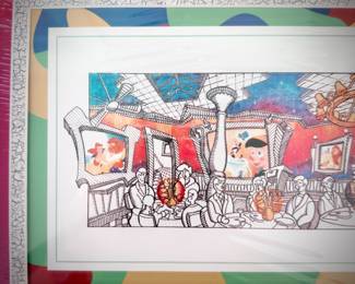 Disney Cast Member commemorative lithograph “Animator’s Palate” from Disney Cruise Lines’ “Disney Magic”