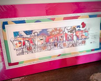 Disney Cast Member commemorative lithograph “Animator’s Palate” from Disney Cruise Lines’ “Disney Magic”