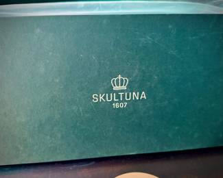 Two Skultuna gold candleholders