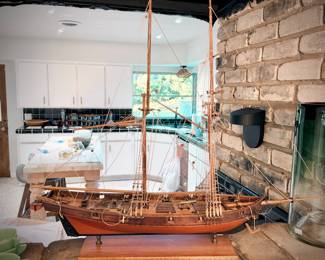 Model of the 1847 “Harvey” - a historic Baltimore Clipper topsail schooner