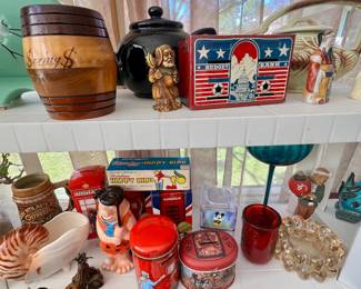 many different vintage banks