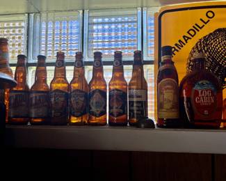 vintage liquor/beer bottles