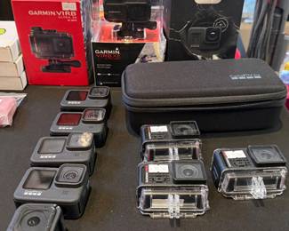 Large assortment of New and used sports/adventure recording devices