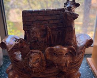Olive wood carved Noah’s Ark