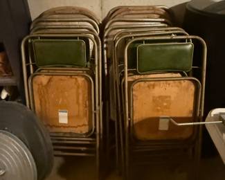 Metal folding chairs