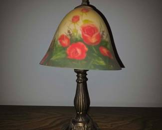 Reverse painted lamp