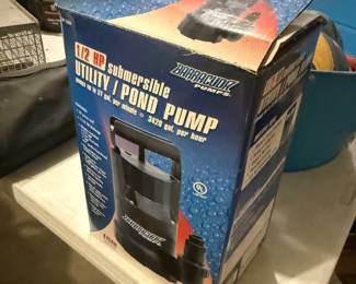 Water pump for ponds or pools
