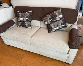 Hide a bed with pillows