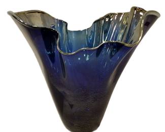 PNW GLASS ARTIST DAN BERGSMA (1951-2018) ART GLASS VASE
