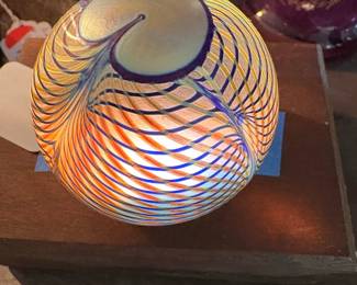 Gorgeous, signed paperweight (Lit from underneath)