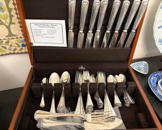Italian sterling flatware set