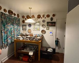A fun nook in the kitchen area