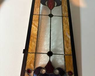 Pretty stained-glass window to be hung in your home!
