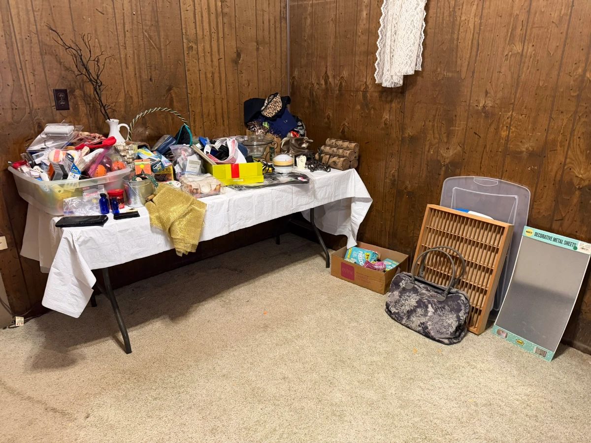 Personal care items, household goods, decor, purses, scarves, hats