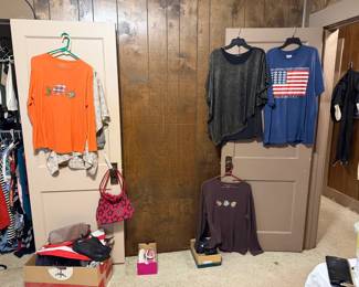 purses, clothing, shoes, sizes L-2x