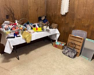 Personal care items, household goods, decor, purses, scarves, hats