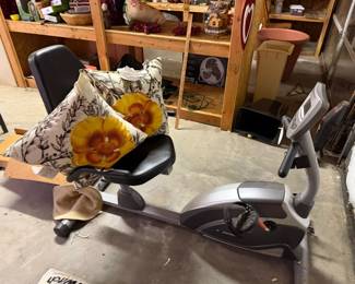 exercise equipment, pillows