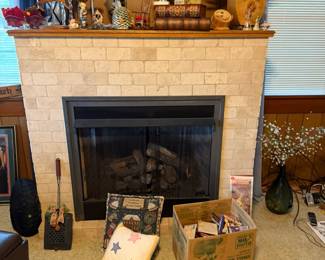 decor, pillows, lamps, CDs