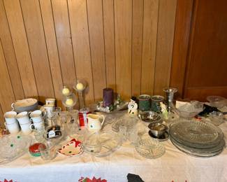 dishes, glassware
