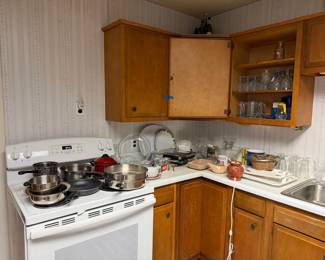 pots and pans, kitchen