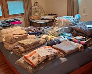 Bedding and towels
