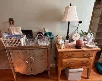 Side Tables; Clocks; Hair Items