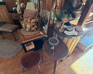 Unique Side Tables; Decor (sunroom)