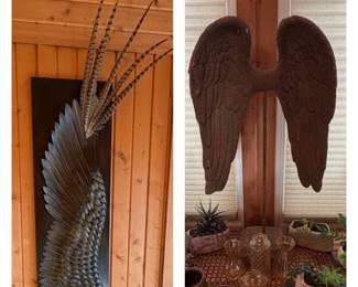 Wings/ Feathers Art (sunroom)