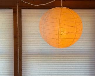 Japenese Style Rice Paper Hanging Pendant Light (sunroom)