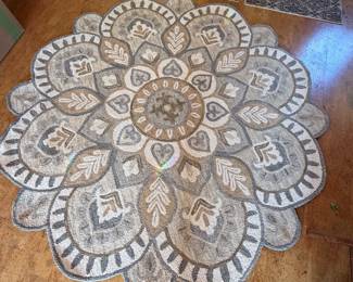 Safavieh Novelty Large Ornate Area Rug 8x8 Round (sunroom)