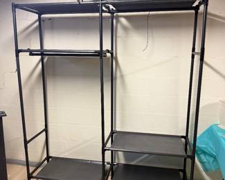 Nice Clothing Storage Rack (basement)