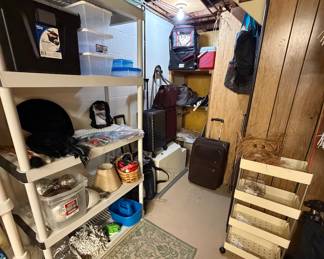 Shelving Unit; Luggage; Wheeled Storage Cart; Coolers