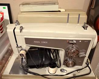 Sears Kenmore Sewing Machine and Case (office)