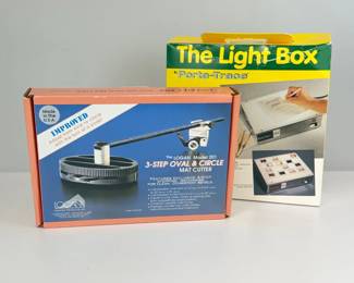 Lot 093 Logan Model 201 3Step Oval Circle Mat Cutter with PortaT