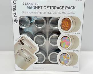 Lot 094 Kamenstein 12 Canister Magnetic Storage Rack