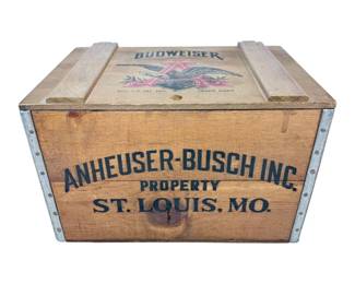 Lot 001 Anheuser Busch Centennial Budweiser Beer Crate St. Louis,