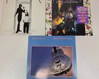 Lot 218 Vinyl Record Lot Princes Purple Rain, Fleetwood Mac Dire S