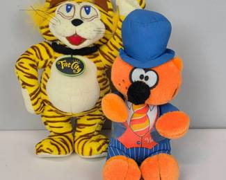 Lot 163 Vintage Fat City Plush Cat and 1981 Knickerbocker Heathcliff